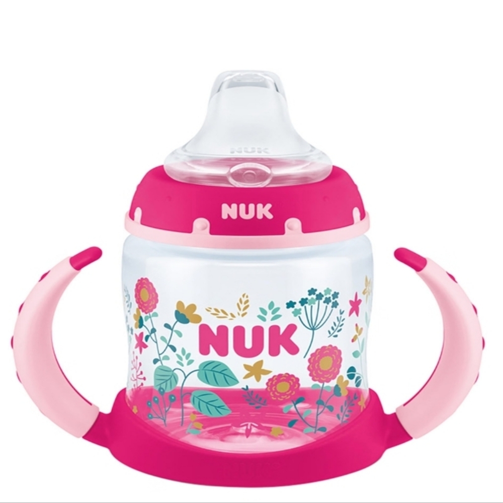 NUK Pink Floral Learner Cup, 5oz